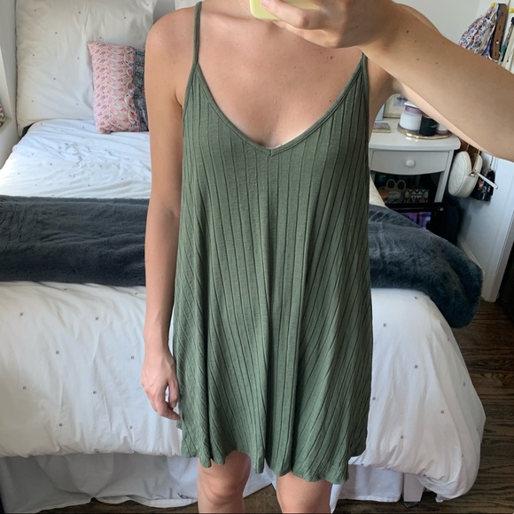 Urban Outfitters wide-ribbed knit slip dress - Picture 2 of 7